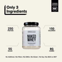 Vanilla Whey Protein Powder | Naked Vanilla Whey - 2LB