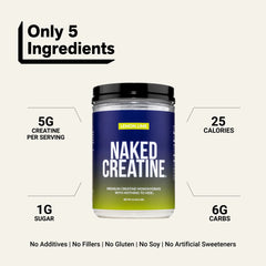 Lemon Lime Creatine Monohydrate Powder | Naked Creatine - 2.2LB