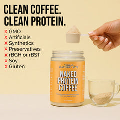 Vanilla Latte Protein Iced Coffee | Naked Protein Coffee - 17 Servings
