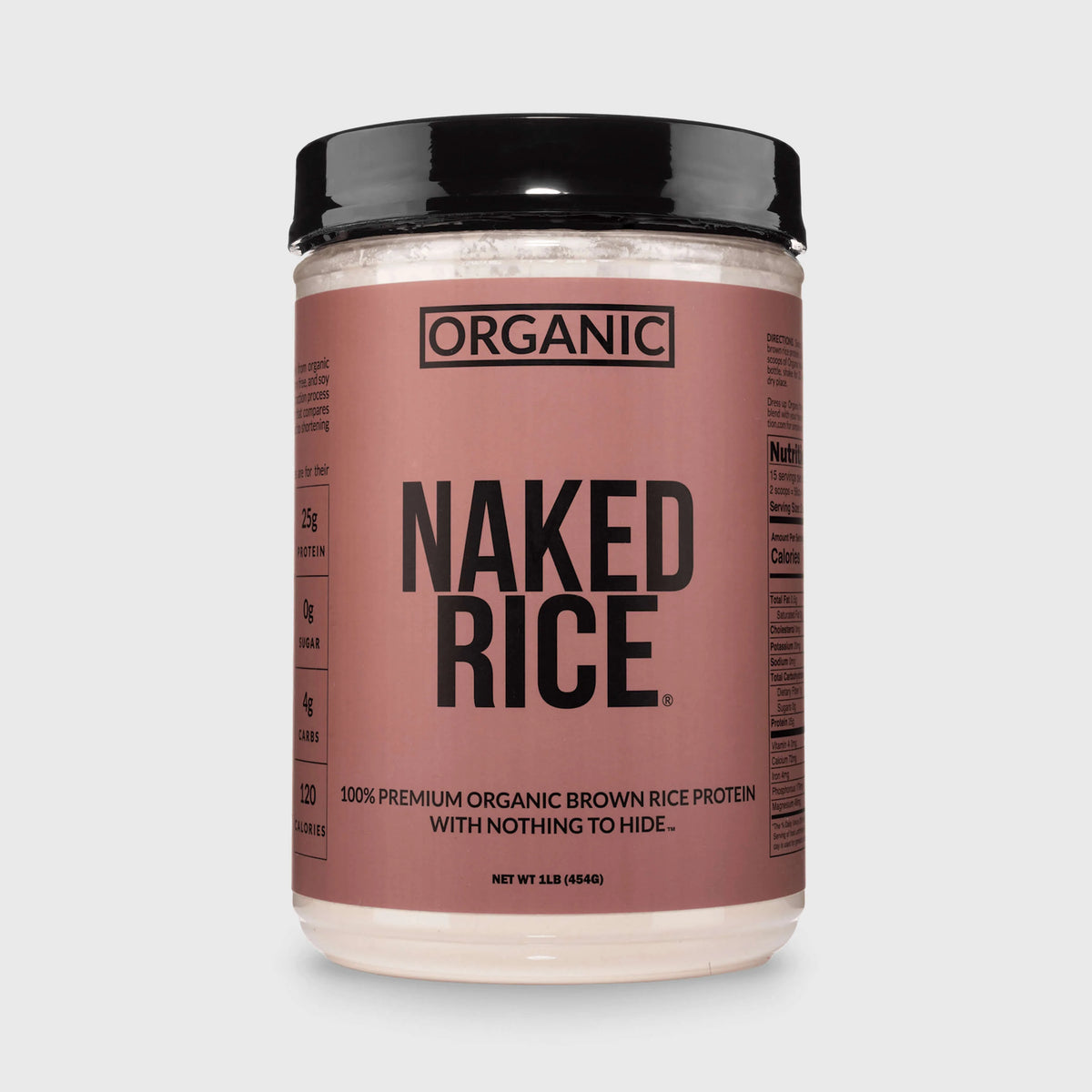 Organic Brown Rice Protein Powder 1lb | Naked Rice - 1lb