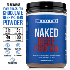 Chocolate Beef Protein Powder | Naked Chocolate Beef Protein - 1.2LB