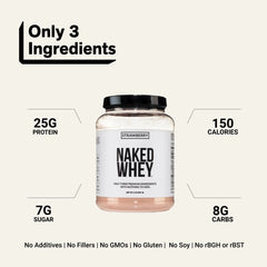 Strawberry Whey Protein Powder | Naked Strawberry Whey - 2LB
