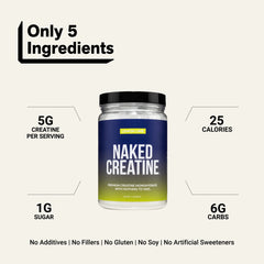 Lemon Lime Creatine Monohydrate Powder | Naked Creatine - 1.1LB