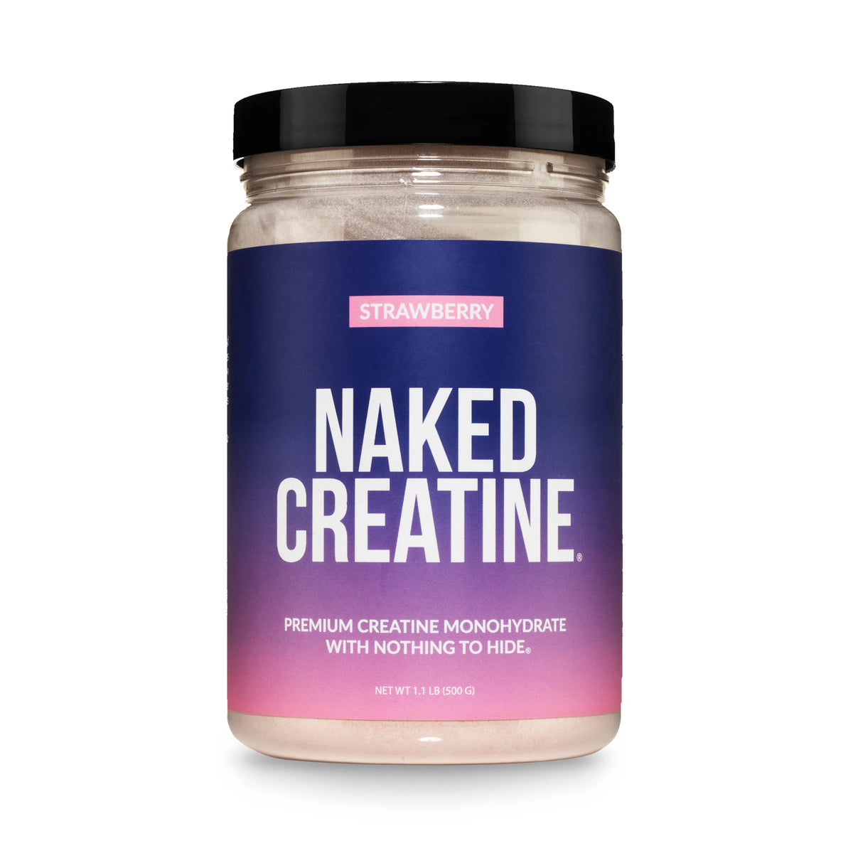 Strawberry Creatine Monohydrate Powder | Naked Creatine - 1.1LB