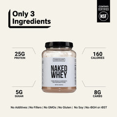 Chocolate Whey Protein Powder | Naked Chocolate Whey - 2LB