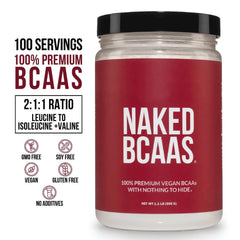 Branched Chain Amino Acids | Naked BCAAs - 100 Servings