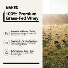 Grass Fed Whey Protein Powder | Naked Whey - 1LB