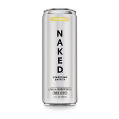 Lemonade Naked Sparkling Energy | Clean Energy Drink - 12 Cans