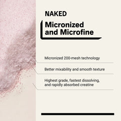 Strawberry Creatine Monohydrate Powder | Naked Creatine - 1.1LB